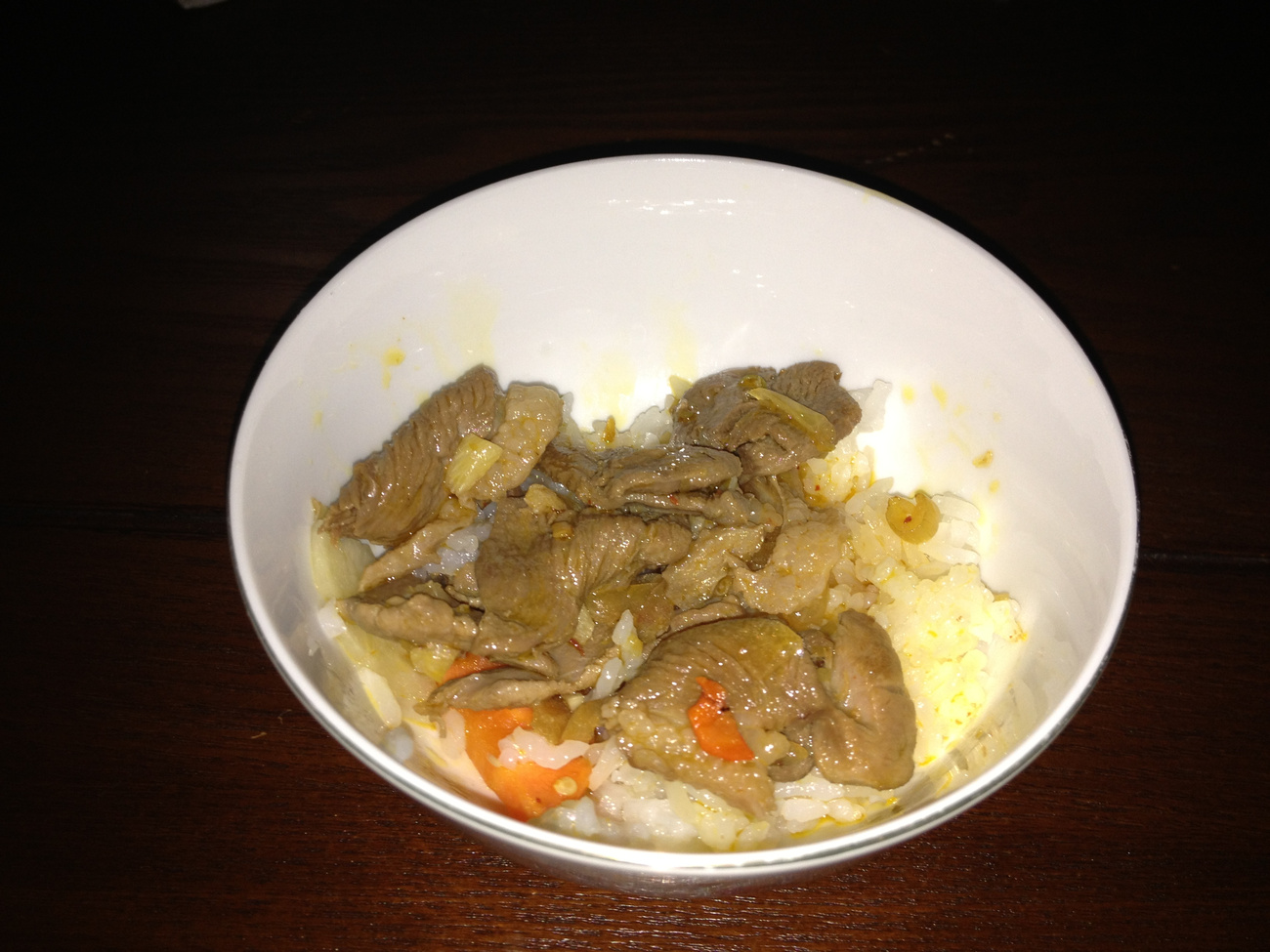 A pho bò, azaz marhahús leves rizstésztával. Ez a féladag.