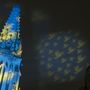 Kijevben már tavaly is háborúban telt a karácsony: Gerry Hofstetter svájci művész fényinstallációja is erre utalt az ünnepen