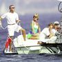 Az új szerelem: Dodi Al-Fayed. 1997 júliusában St. Tropez-n nyaraltak. Nem sokkal a végzetes baleset előtt.