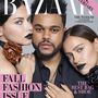 Selena Gomez pasiját, The Weeknd-et a fekete szájú Adriana Liima és Irina Shayk ölelgeti a Harper's Bazaar címlapján.