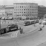 A Nyugati (Marx) tér a Nyugati pályaudvar felől nézve, 1951-ben