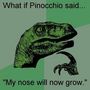 Mi van akkor, ha Pinokkió azt mondta, „az orrom most nőni fog...”?