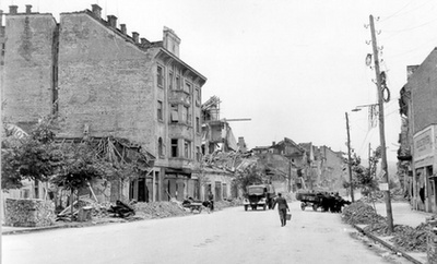 Romos épületek, Kolozsvár, 1944. OSZK Fotótár, Szabó Dénes