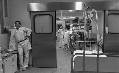 Egy pillanat 1953-ból a Madarász utcai gyermekkórház műtőjéből