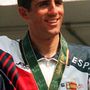 Miguel Indurain, 1996-ban Atlantában, olimpiai arannyal a nyakában.