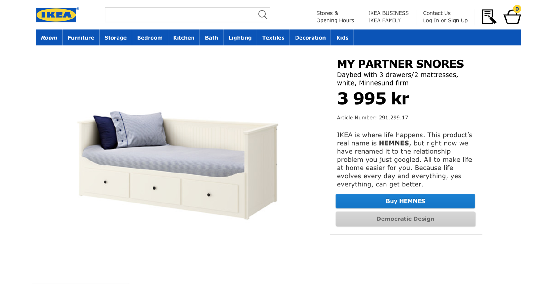 A hosszú távú kapcsolatok titka pedig az ha összeköltöznek. Ugye? Az IKEA mindent tud. 