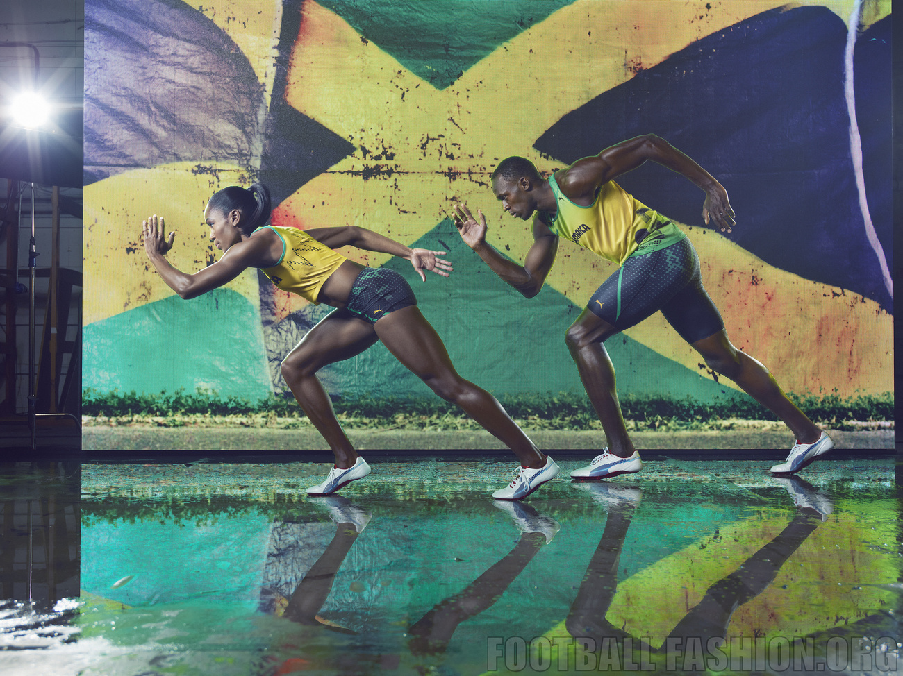 A Marley dinasztia legidősebb lánya, Cedella és Usain Bolt futó.