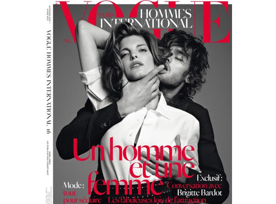A 44 éves Stephanie Seymour a Vogue Homme szeptemberi címlapján.