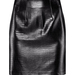 H&M: ha talpig feketében vagyunk, az anyagokkal érdemes játszani. Egy muszlinblúzhoz tökéletes választás a 6990 forintos műbőr szoknya.