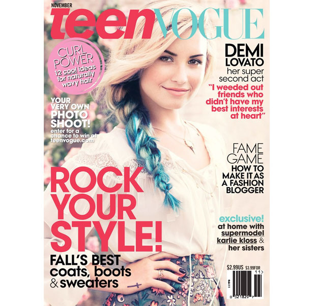 Demi Lovato a TeenVogue legutóbbi címlapján