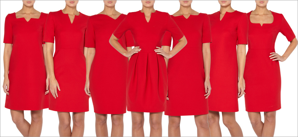 A piros kollekció , 96%-ban olasz gyapjúból és rugalmas elasztánból készült.