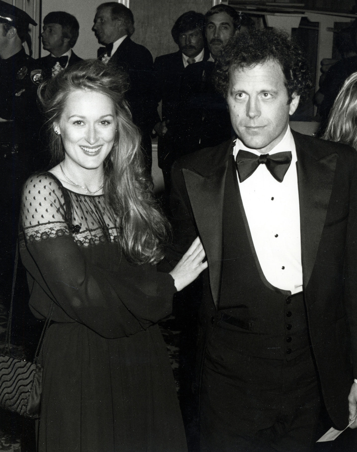 Klasszikus fekete-fehér összeállításban a 2014-es Oscar díjátadón férjével, Don Gummerrel.