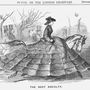 Abroncsban lovagló nő egy 1858-as magazinban.