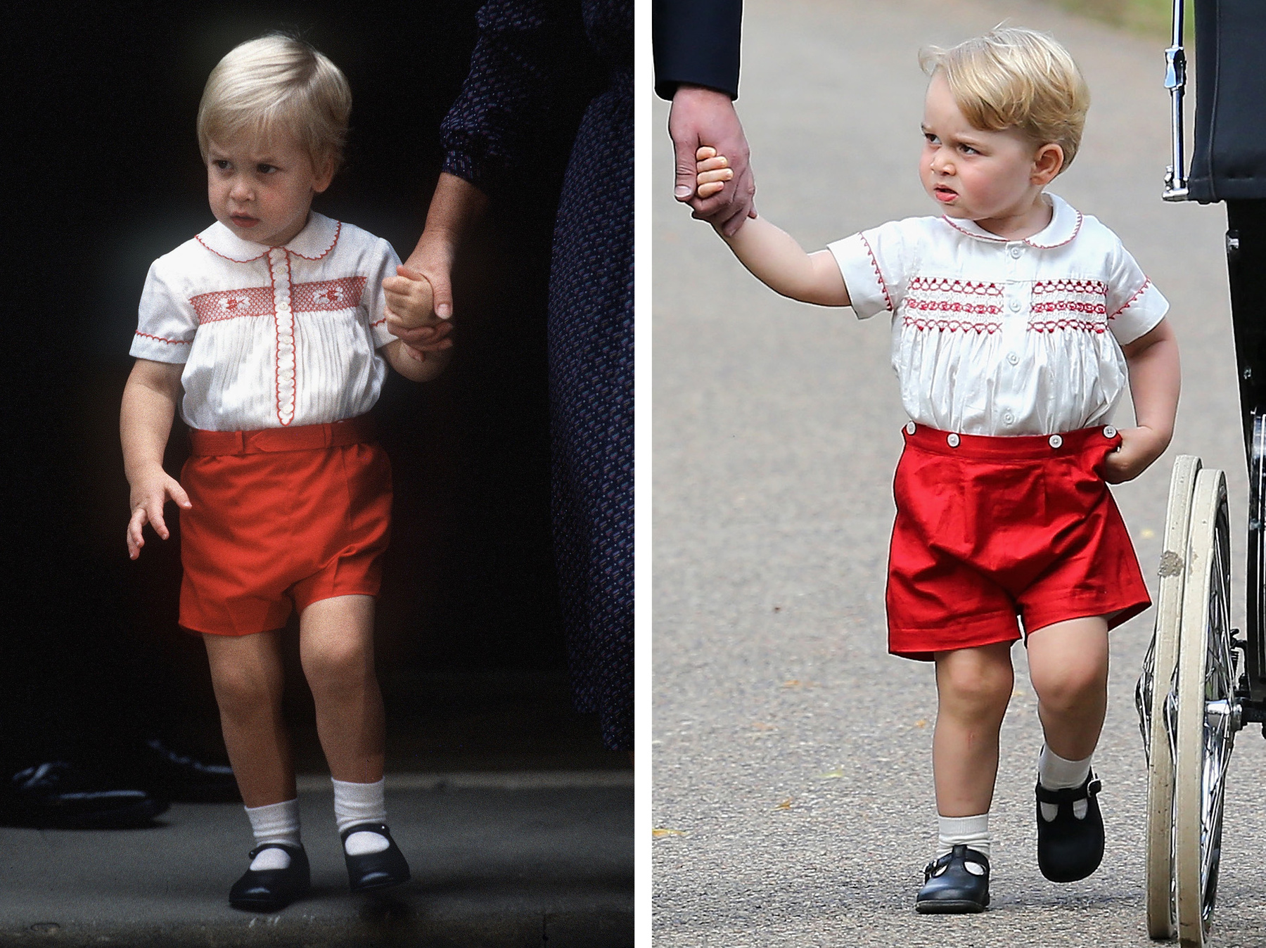 További érdekesség, hogy György herceget pont úgy öltöztették fel, mint Vilmos herceget Harry keresztelőjekor 1984-ben.