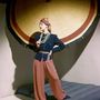 Pizsamaszerű buggyos nadrág és övvel átfogott kék blúz a Vogue 1939-es divatanyagában.


