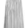 A H&M-ben 9490 forintot kérnek egy pliszírozott ezüst szoknyáért.